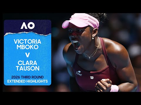 Victoria Mboko v Clara Tauson Extended Highlights | Australian Open 2026 Third Round