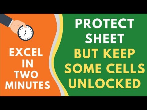 Protect a Sheet in Excel But Leave Some Cells Unlocked