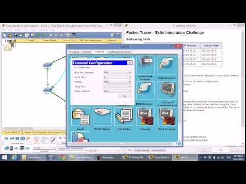 CCNA2 1.3.1.3 Packet Tracer Skills Integration Challenge