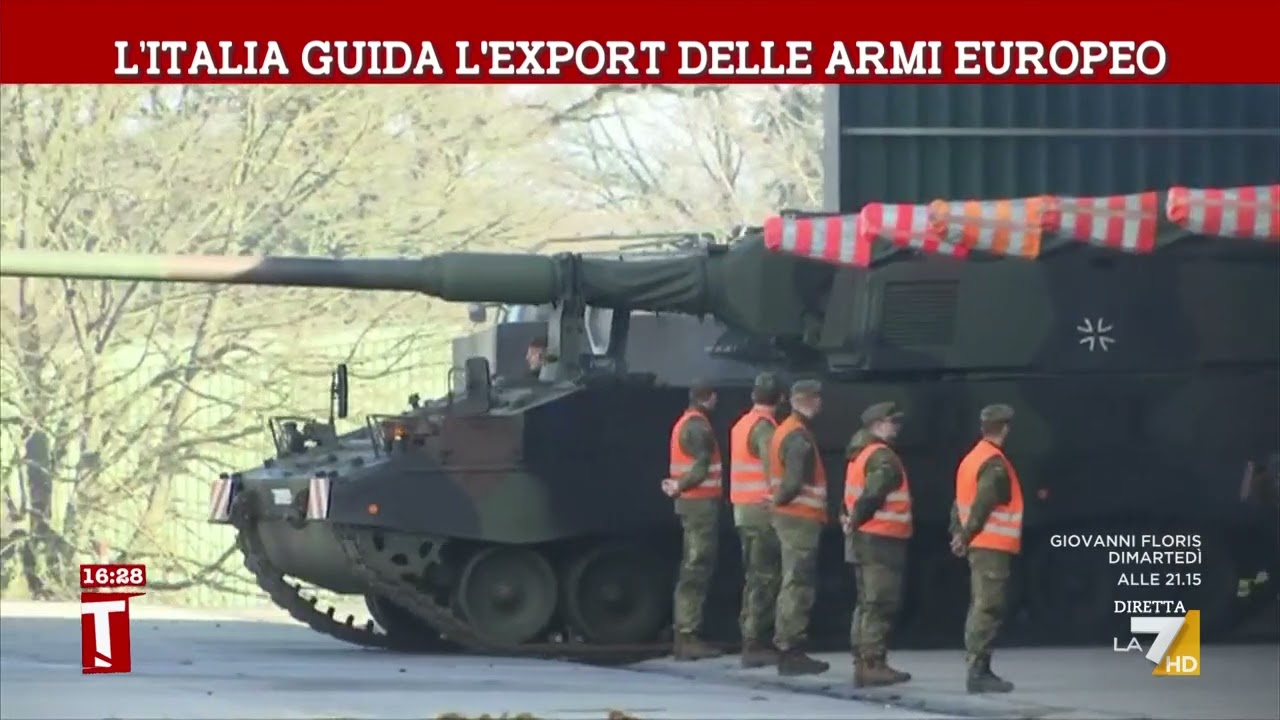 L'Italia guida l'export delle armi europeo