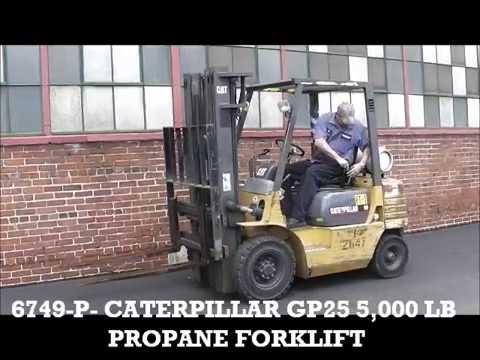 6749-P-CATERPILLAR-GP25 5,000 LB PROPANE FORKLIFT