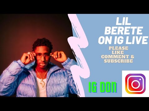 Lil berete says new music otw on IG LIVE!!!