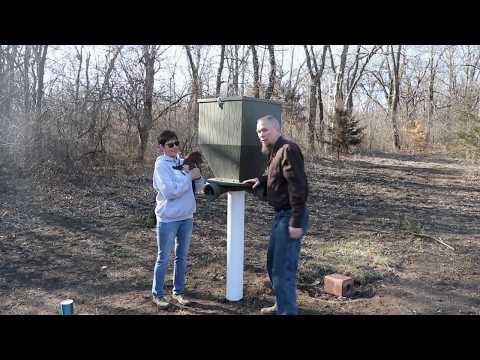 Installed a new deer feeder out on the Ole Buck Ranch here in Northeast Kansas