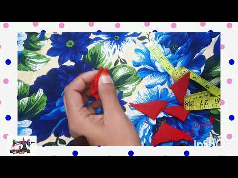 Fabric Flower making easy Method #Stitching with Mehwish
