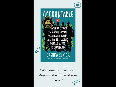 Dashka Slater on "Accountable"