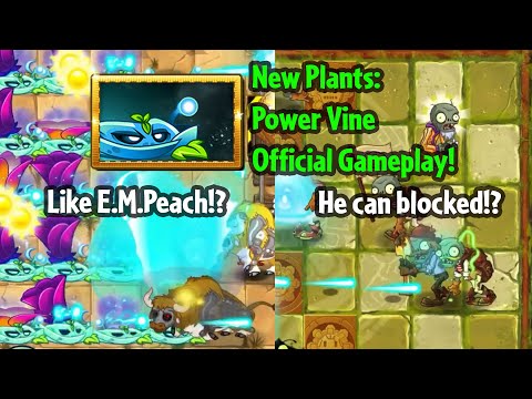 PvZ 2: POWER VINE!! Showcasing New Plants! (Official Gameplay)