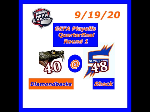 Diamondbacks @ Shock  Week 8 - 9/19/20 - Valley Conference Playoff