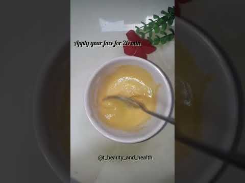 DIY natural face BLEACH for crystal clear skin | Fairness bleach | #shorts #ytshorts #youtubeshorts