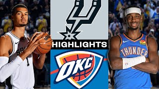 Keldon Johnson - Stephon Castle - Victor Wembanyama - San Antonio Spurs - Oklahoma City Thunder