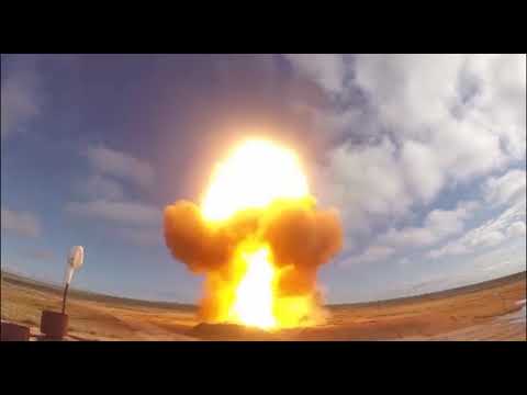 Пуск новой противоракеты системы ПРО Воздушно-космических сил России