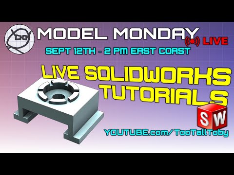 LIVE SolidWorks Modeling Tutorials