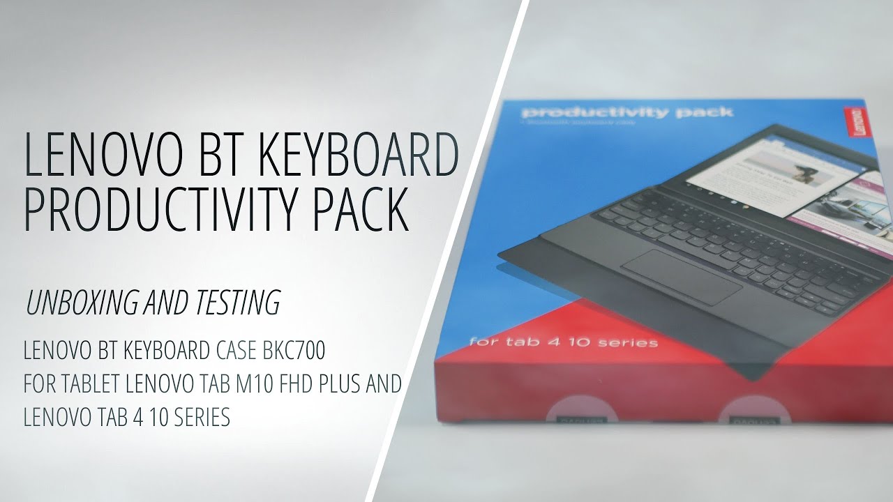 Lenovo BT Keyboard Case BKC700 For Tablet Lenovo Tab M10 FHD Plus  and TAB 4 10 series  [Unboxing]
