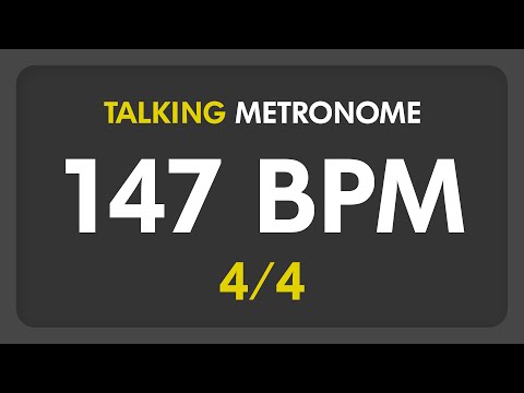 147 BPM - Talking Metronome (4/4)