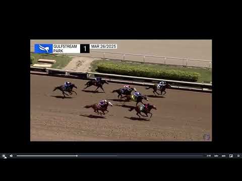 Horse Racing 25 to 1 Long Shot Senorita Nomas Wins Race 1 At Gulfstream Park Wednesday March 26 2025
