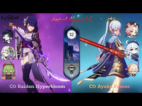 GENSHIN IMPACT INDIA  C0 RAIDEN HYPERBLOOM X C0 AYAKA FREEZE