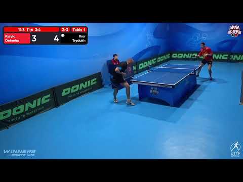 12:30 Kyrylo Deineha 3 - 0 Ihor Trydukh West 1 WIN CUP 10.11.2022 | TABLE TENNIS WINCUP
