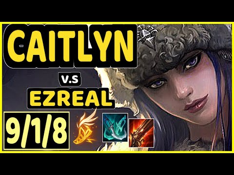FREIRE (CAITLYN) vs EZREAL - 9/1/8 KDA BOTTOM ADC GAMEPLAY - BR Ranked GRANDMASTER