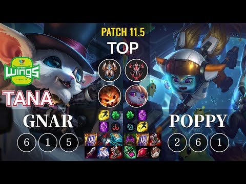 JAG TaNa Gnar vs Poppy Top - KR Patch 11.5