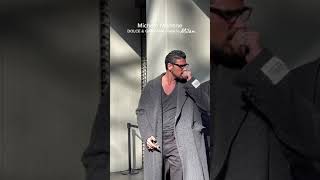 Michele Morrone at the Dolce &amp; Gabbana fashion show in Milan
