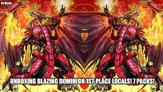 Yugioh: Unboxing Blazing Dominion 1st place Locals! 7 Packs! - by Blackmaster99 (ITA)