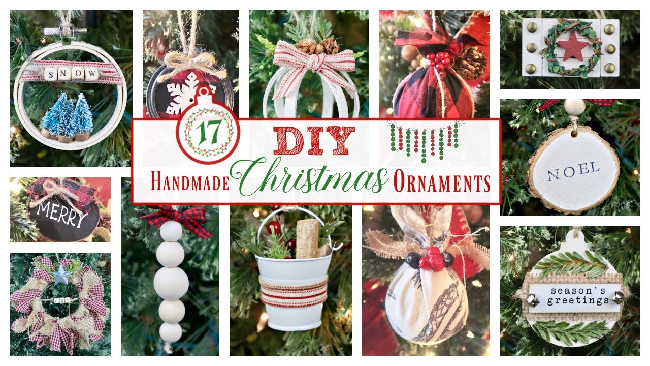17 DIY Handmade Christmas Ornaments | Easy & Affordable Christmas Crafts