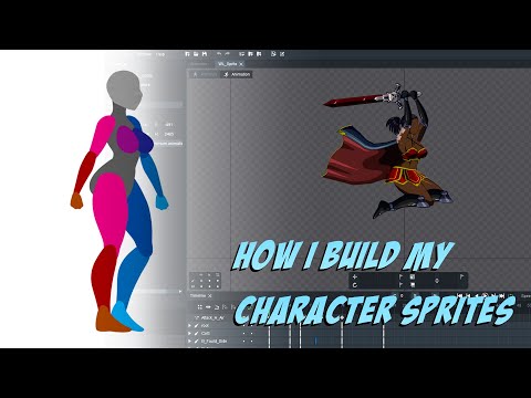 Sprite Making Process - Clip Studio Paint - DragonBones - 2D Game Asset for Platform Games