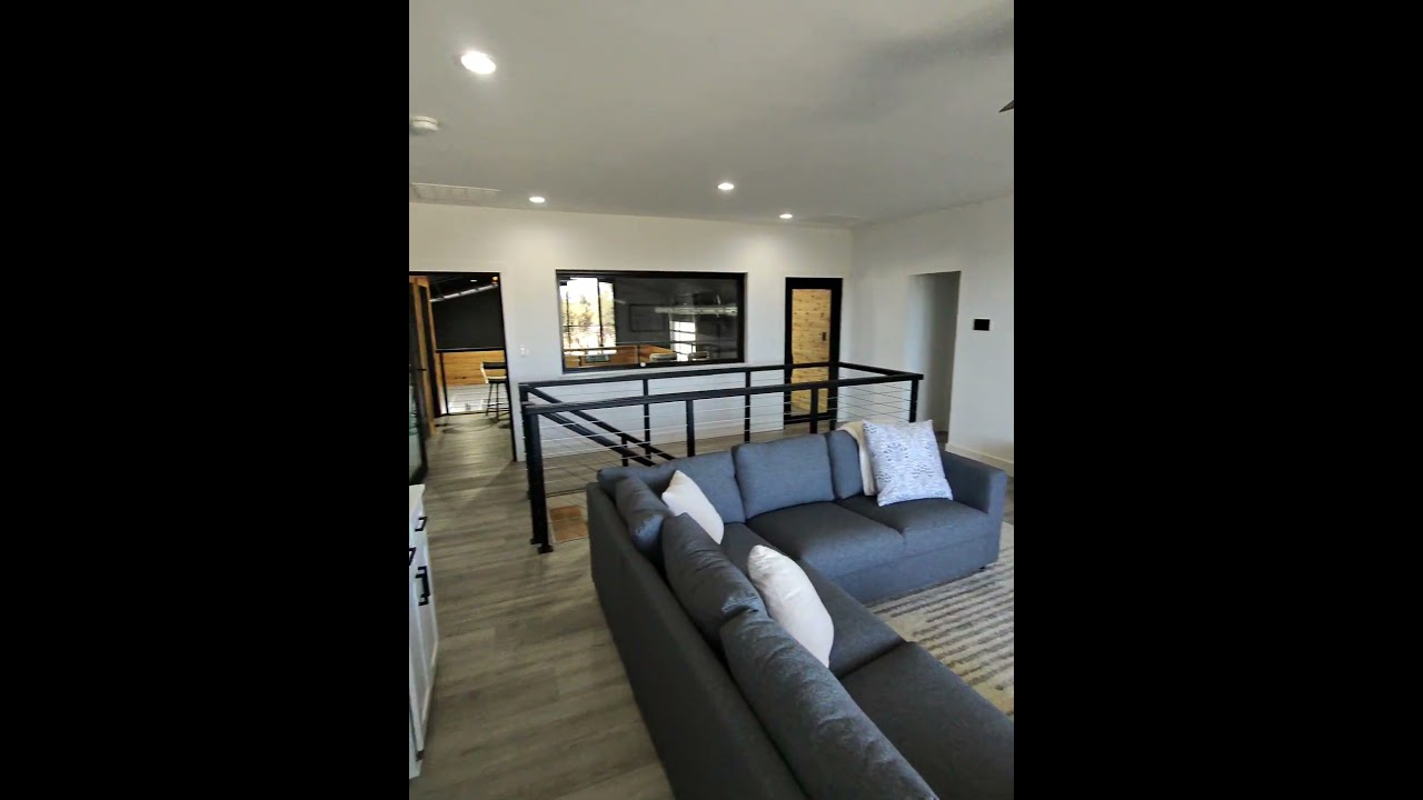 Interior East Living and Court from Balcony