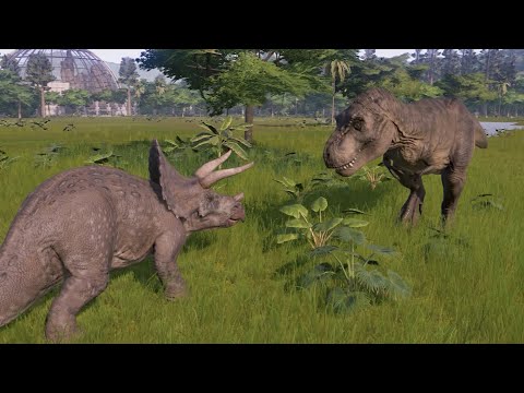 1993 Triceratops VS T-Rex, Spinosaurus, Carnotaurus, Ceratosaurus, Acrocanthosaurus and More