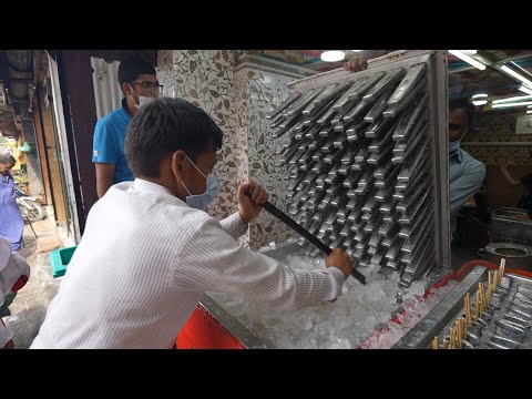 Extreme Level Icecream Making of Kashmir | Dil Bahar Icecream | Indian Street Food