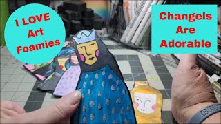 Changels * Art Foamies * Metallic Watercolor Ladies * Stamps * Kae Pea & Megan Quinlan * Art Journal