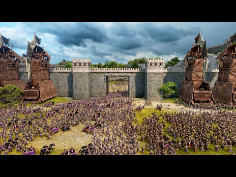SIEGE OF HIGH WALLED LYRKEIA - Total War TROY