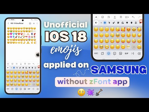 Update: Unofficial iOS 18 Emojis applied on Samsung devices without any apps!
