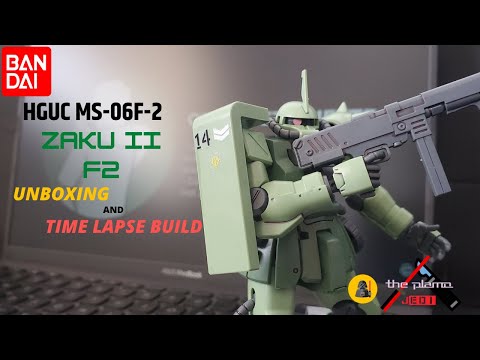 HGUC MS-06F-2 ZAKU II F2 Unboxing and Time lapse build!
