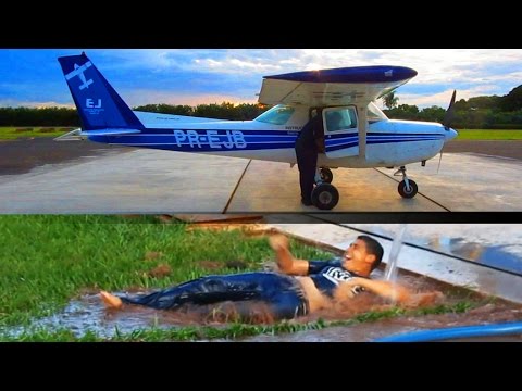 O primeiro voo solo Gustavo | First solo flight | EJ Escola de Aviação Civil | Cessna 152 | Itápolis Video