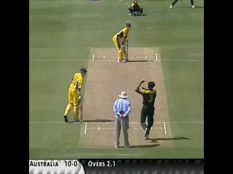 Wasim Akram Vs Adam Gilchrist - Three Different Outswingers To Get His Wicket