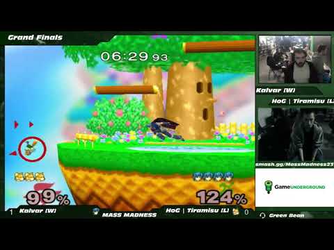 Mass Madness 23 SSBM - Kalvar (Marth) vs. HoG | Tiramisu [L] (Fox) - Melee GF
