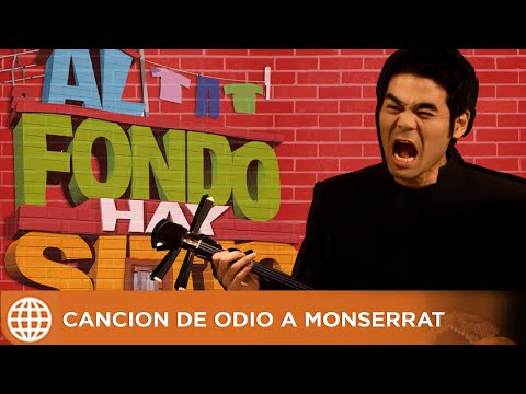 Hiro canción de odio a monserrat al fondo hay sitio