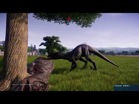 Jurassic World Evolution: Indoraptor vs Ceratosaurus pair (Base Genome)