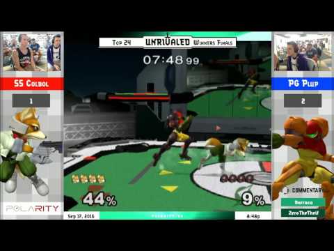 Unrivaled 2 Melee - SS Colbol (Fox) vs PG Plup (Sheik, Samus) - WInners Finals