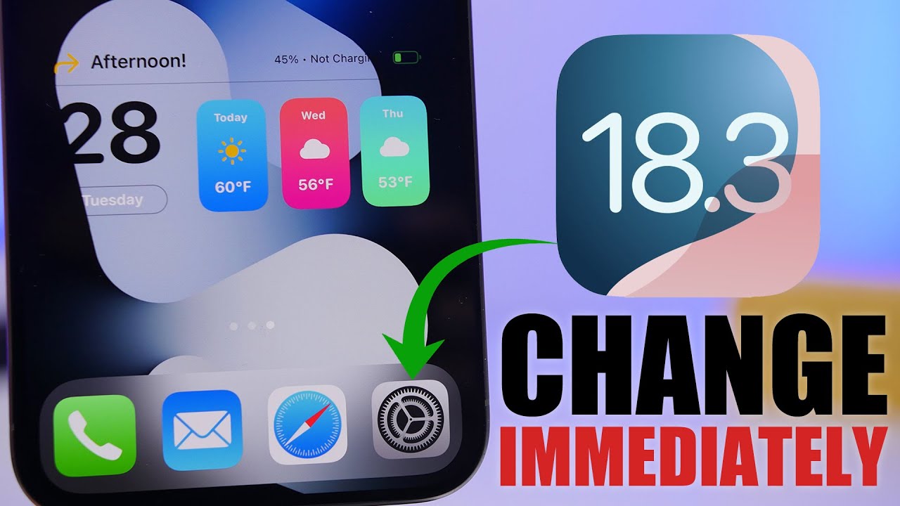 iOS 18.3 - 18 Settings You NEED to Change Immediately !