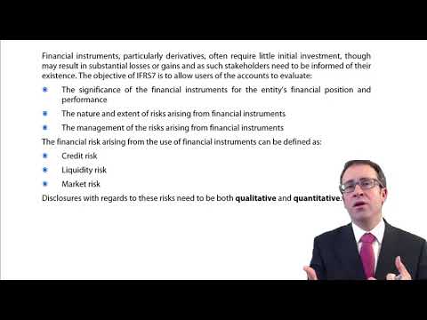 CIMA F3 Financial instruments - Disclosure (IFRS 7)
