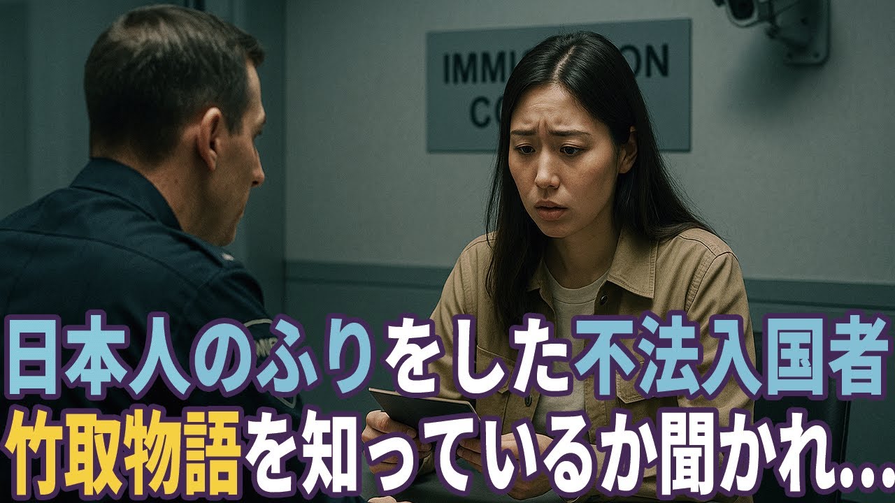 日本人に変装し世界を回る不法入国者 日本好きの入国審査官に詰められ...