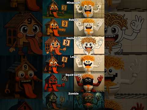 La Esok Sikola & Spaghetti Tualetti in Different Styles | Italian Brainrot