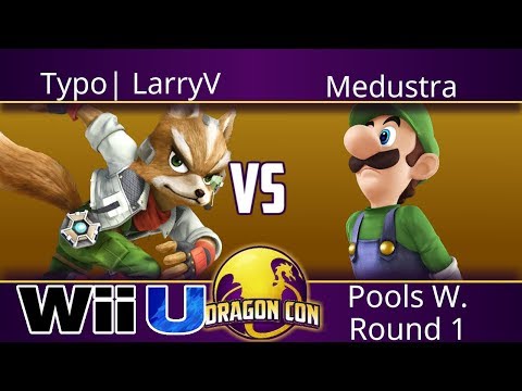 DragonCon 2018 - Typo| LarryV(Fox) vs Medustra(Luigi) - Smash 4 Pools W. Round 1