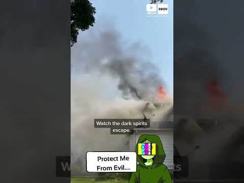 Dark Evil Spirits Caught Escaping On Camera #SHORTS