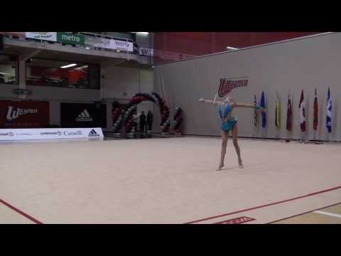 Diana Noskova Junior Hoop ON 2016 Canadian Championships RG