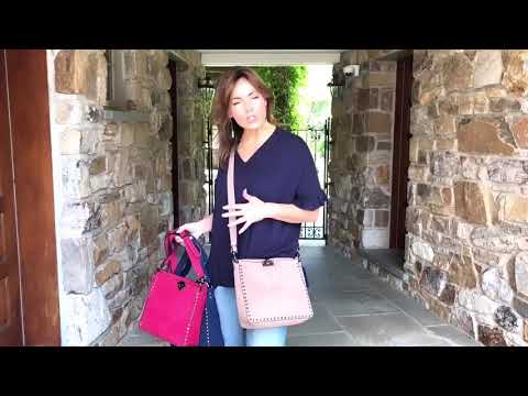 Studded Long Shoulder Bag