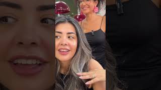 Wow So wunderschön ist die Iranerin Sarah.Wir beide waren mega glücklich,#hair #greyhair#hairstyle