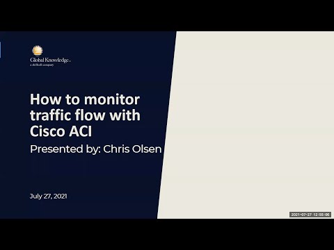 How to monitor traffic flow with Cisco ACI