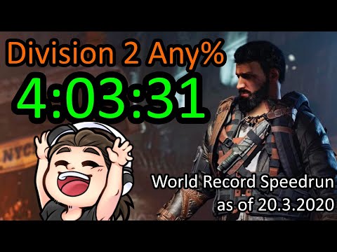 Division 2 Any% Speedrun in 4h 3m